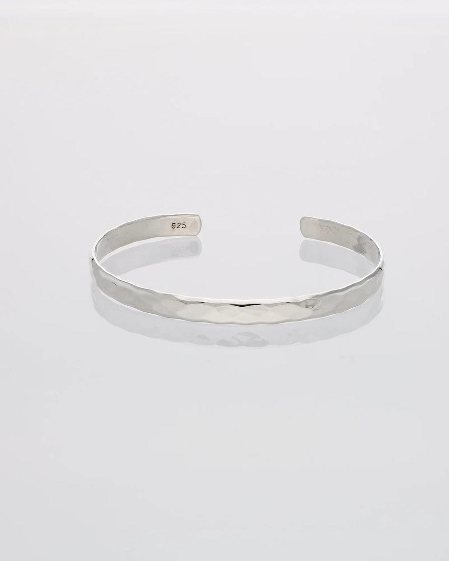 White Luxe Kada in 92.5 Silver