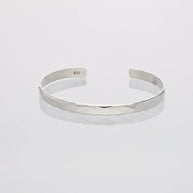 White Luxe Kada in 92.5 Silver