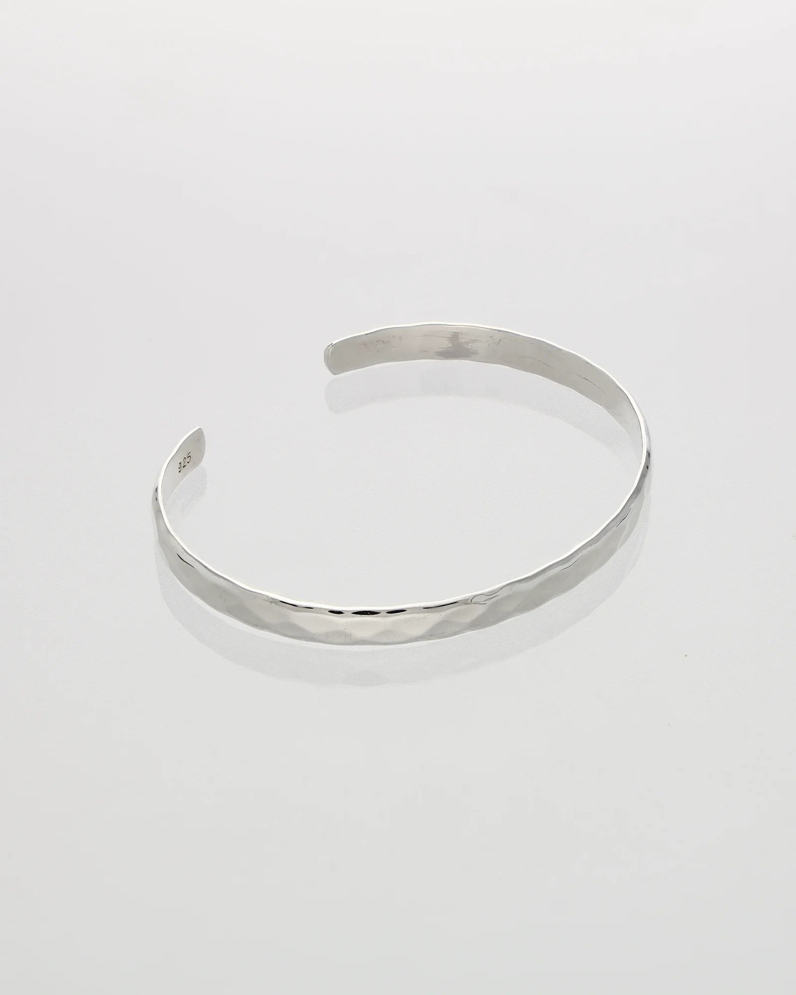 White Luxe Kada in 92.5 Silver