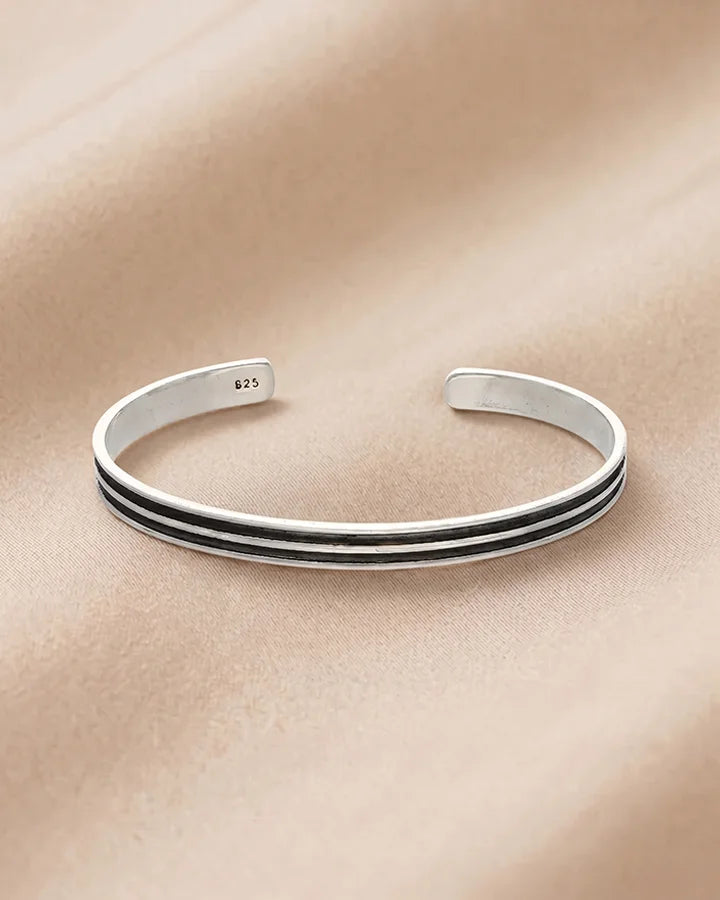 Twin Line Kada in 92.5 Silver