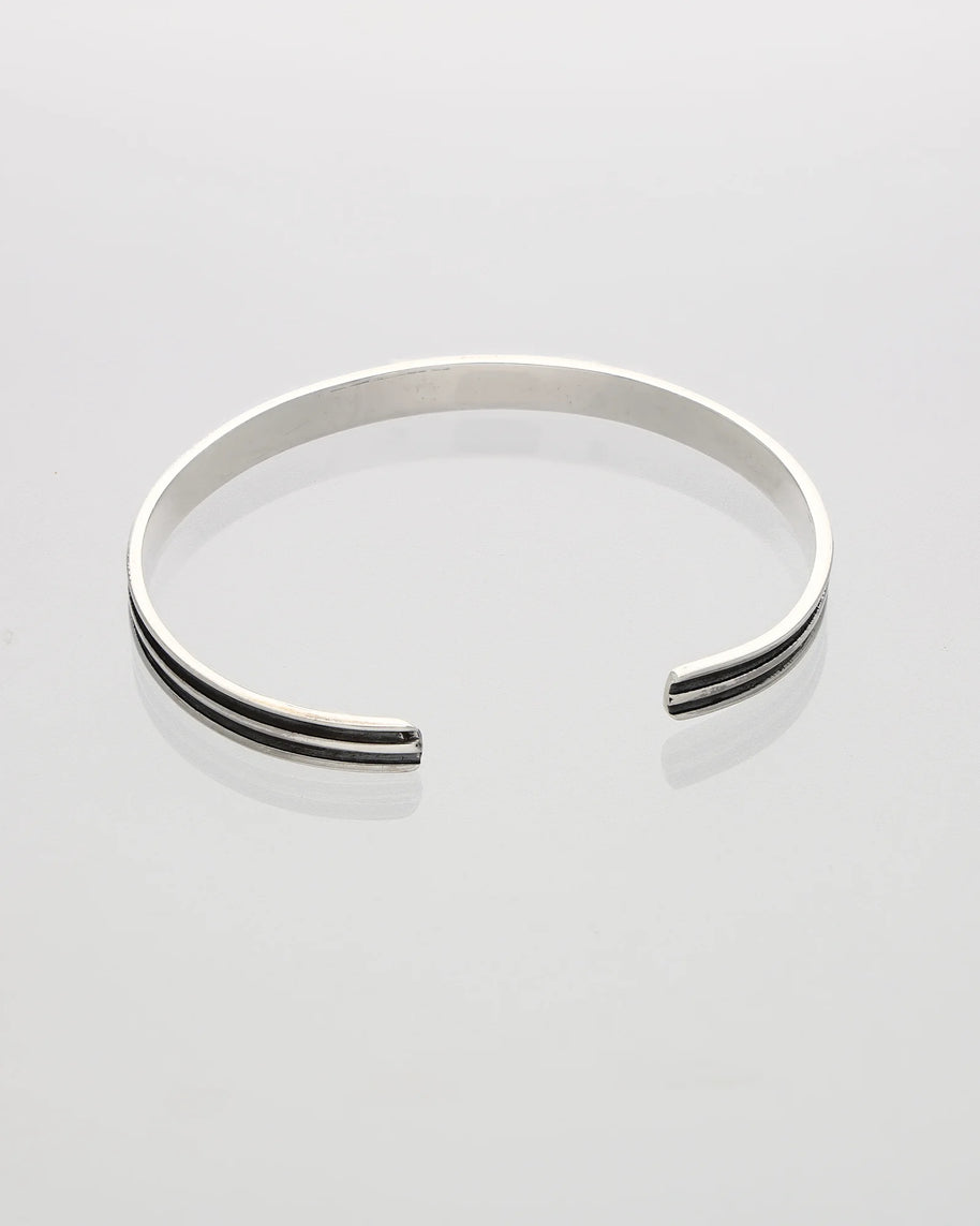 Twin Line Kada in 92.5 Silver