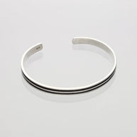 Twin Line Kada in 92.5 Silver