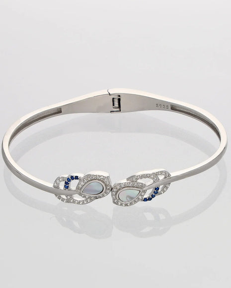 Feather Kada in 92.5 Silver - Silsila by Dvaar