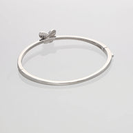 Butterfly Kada in 92.5 Silver side view - Silsila by Dvaar