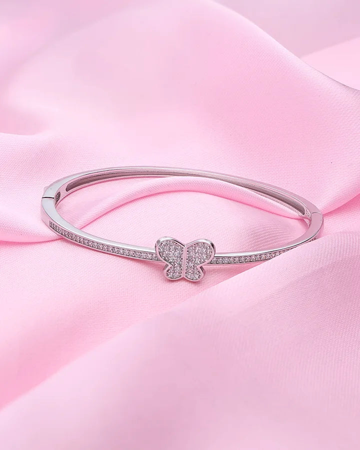 Butterfly Kada in 92.5 Silver - Silsila by Dvaar