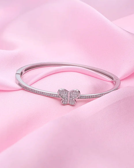 Butterfly Kada in 92.5 Silver - Silsila by Dvaar