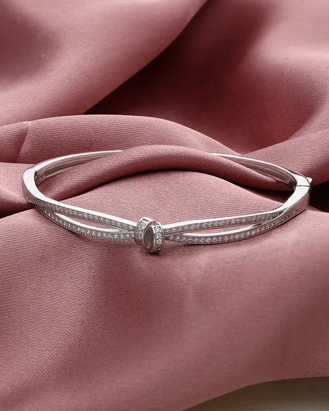 Bonded Kada in 92.5 Silver - Silsila by Dvaar