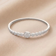 Floral Kada in 92.5 Silver