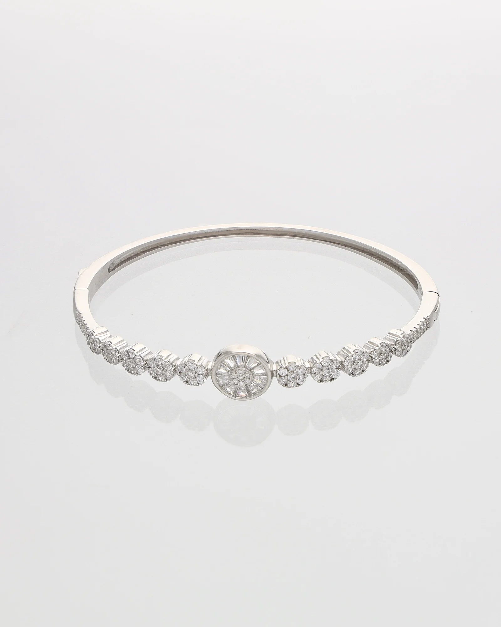Floral Kada in 92.5 Silver