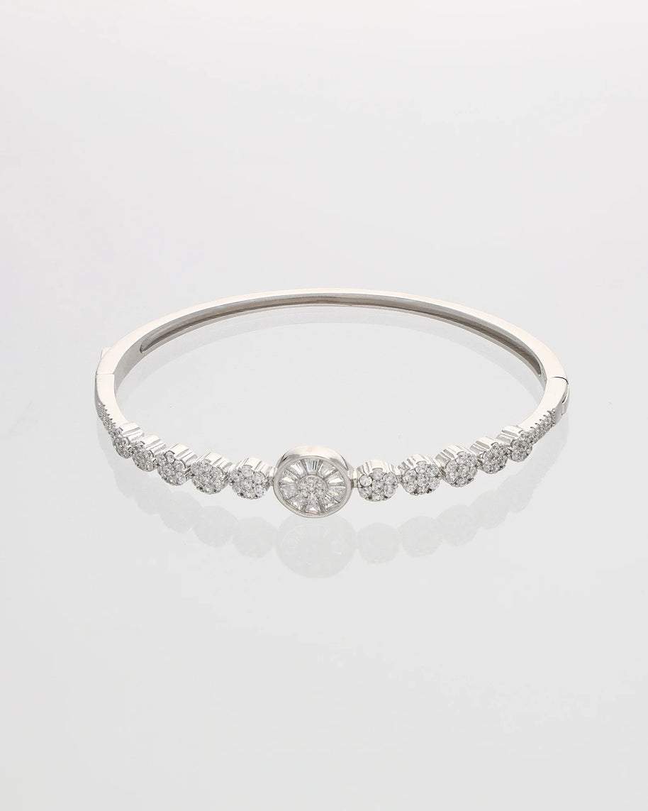 Floral Kada in 92.5 Silver