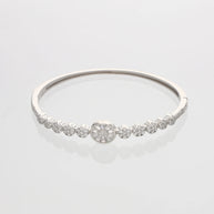 Floral Kada in 92.5 Silver