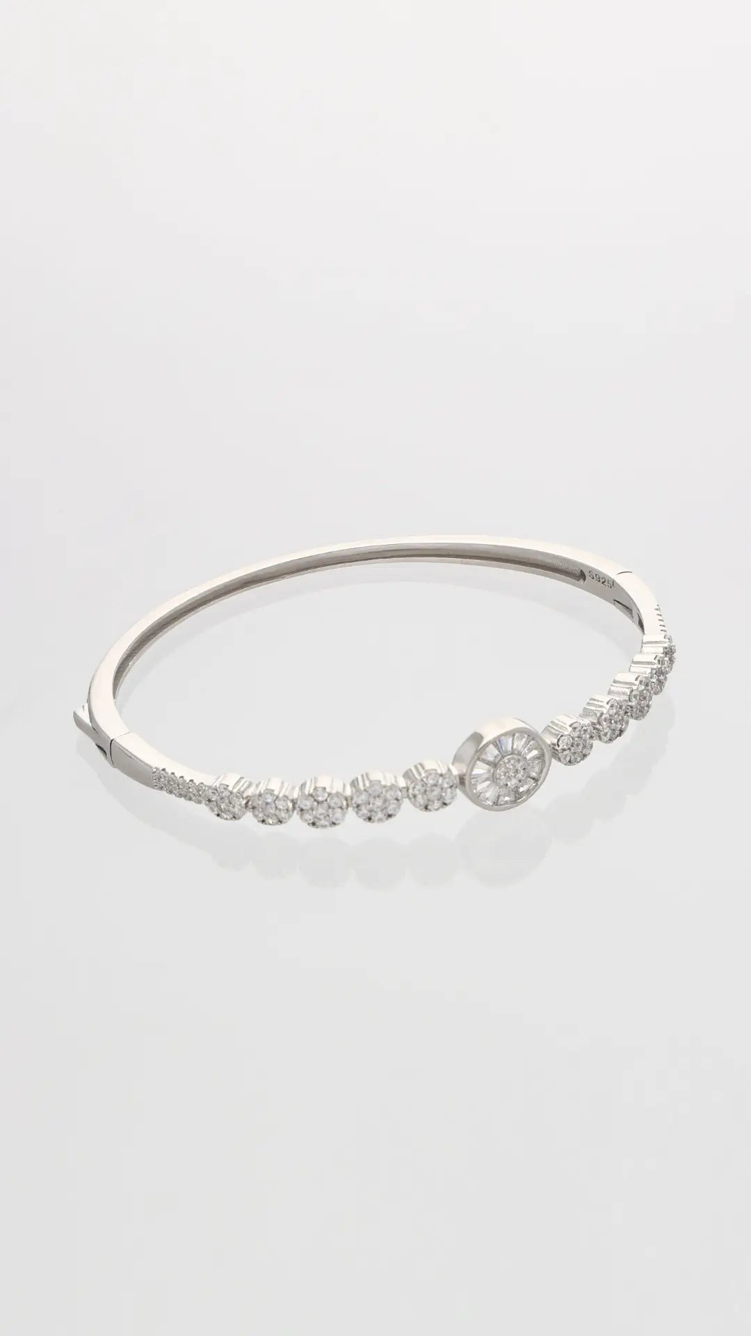 Floral Kada in 92.5 Silver