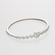 Floral Kada in 92.5 Silver