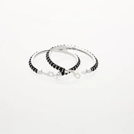 Silver Nazariya Baby Kada side view - Silsila by Dvaar