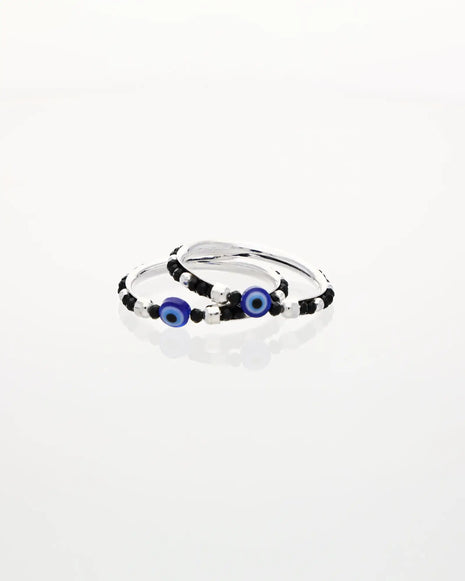 Evil Eye Nazariya Baby Kada in 92.5 Silver - Silsila by Dvaar