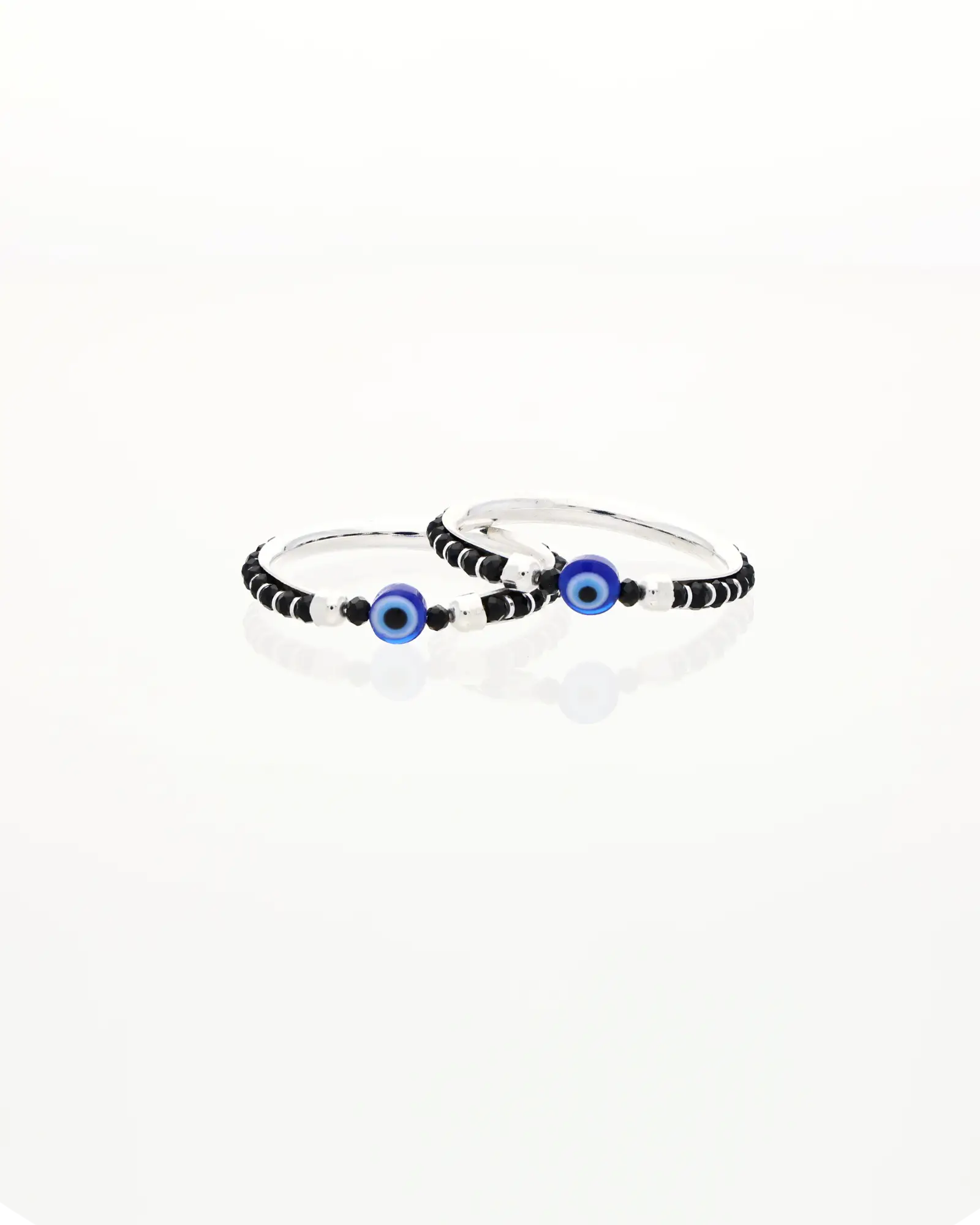 Little Protector Evil Eye Baby Kada in 92.5 Silver - Silsila by Dvaar