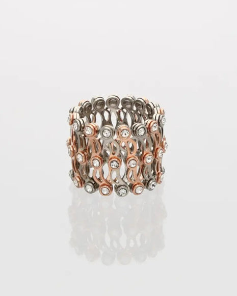 Dual Aura Ring Kada front view - Silsila by Dvaar