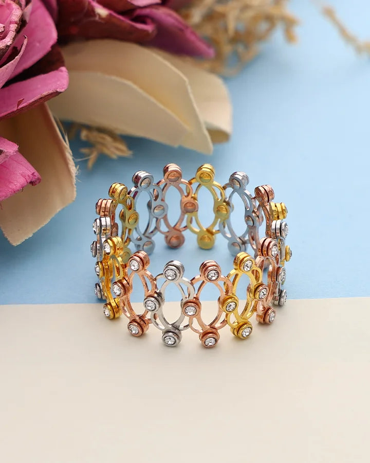 Trinity Ring Kada in 92.5 Silver