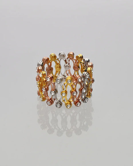 Trinity Ring Kada front view - Silsila by Dvaar