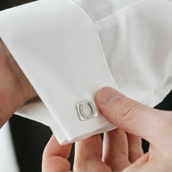 Horseshoe Cufflinks in 92.5 Silver
