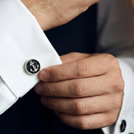 Anchor Cufflinks in 92.5 Silver - Silsila by Dvaar