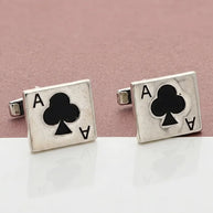 Ace Cufflinks in 92.5 Silver - Silsila by Dvaar