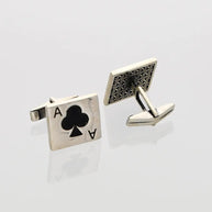 Ace Cufflinks in 92.5 Silver detail - Silsila by Dvaar