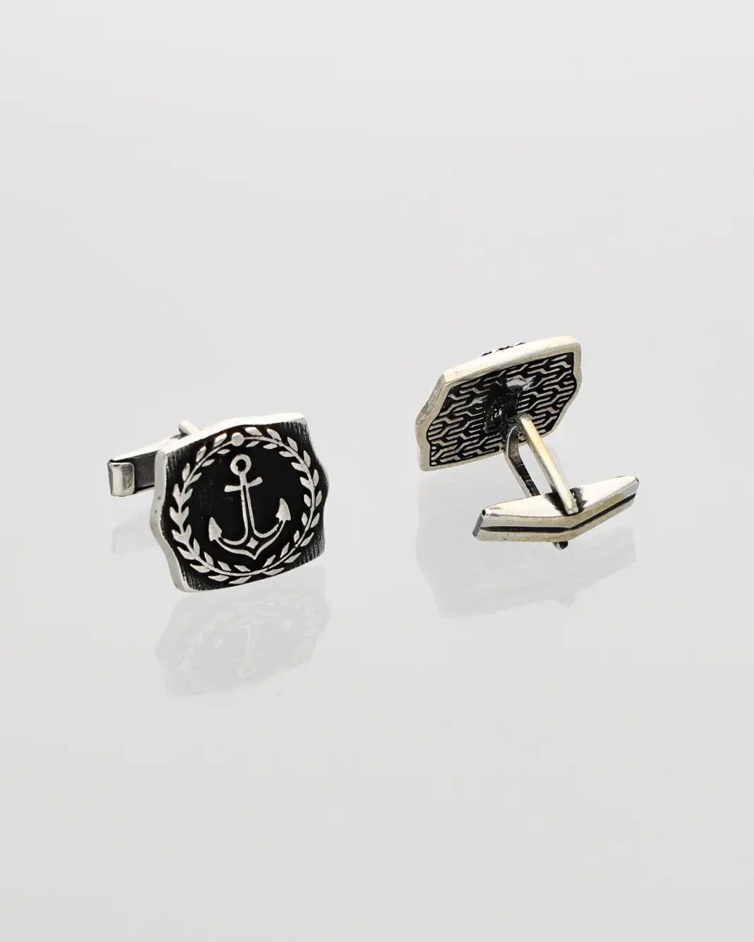 Voyage Cufflinks in 92.5 Silver detail - Silsila by Dvaar