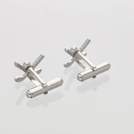 Hockey Stick Cufflinks in 92.5 Silver