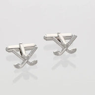 Hockey Stick Cufflinks in 92.5 Silver