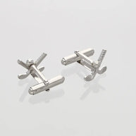 Hockey Stick Cufflinks in 92.5 Silver