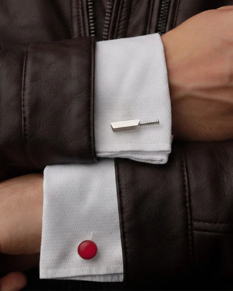 Cricket Cufflinks in 92.5 Silver - Silsila by Dvaar