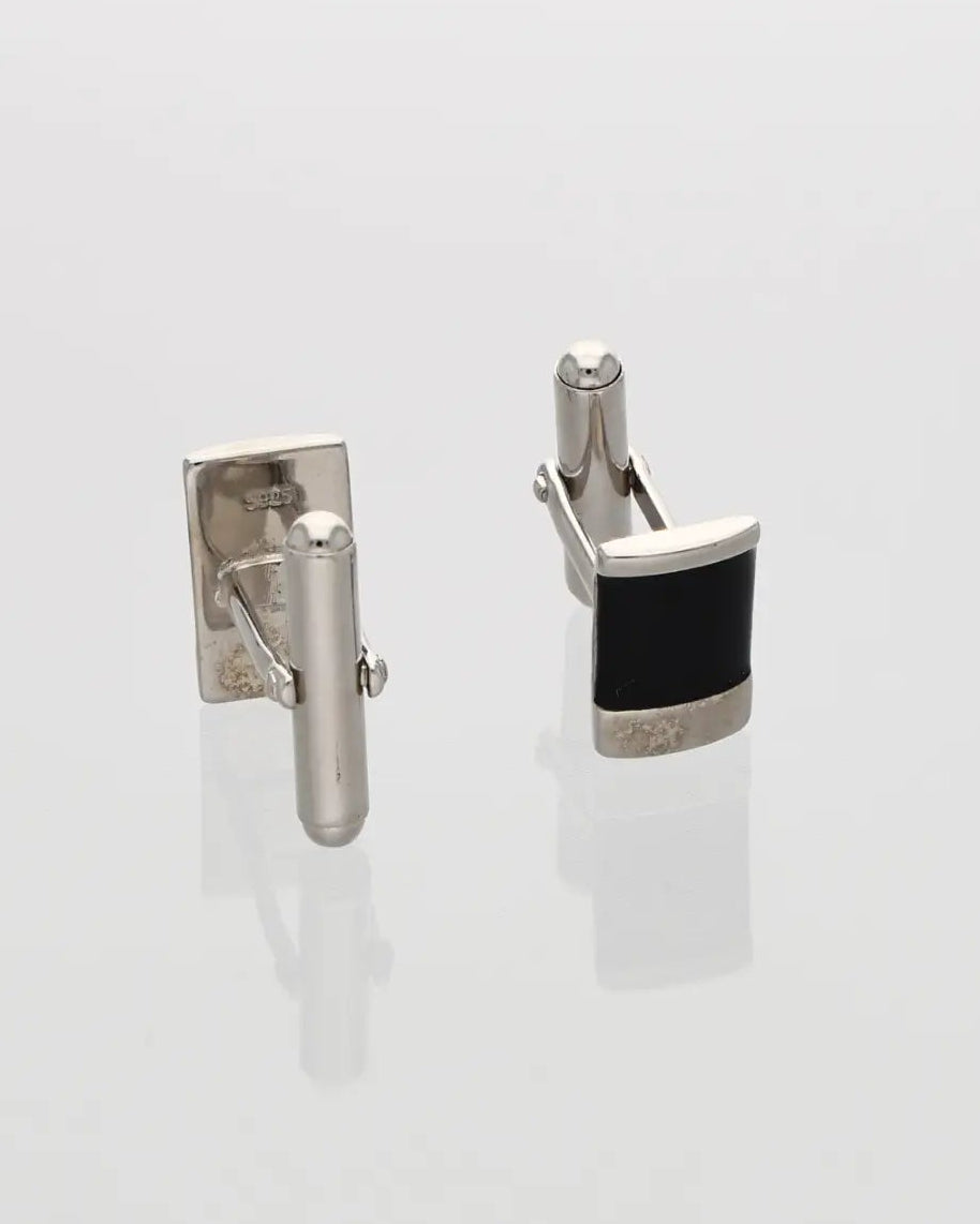 Square Cufflinks in 92.5 Silver detail - Silsila by Dvaar