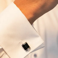 Square Cufflinks in 92.5 Silver - Silsila by Dvaar