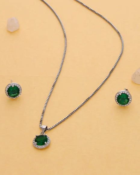 Jade Charm Duo in 92.5 Silver