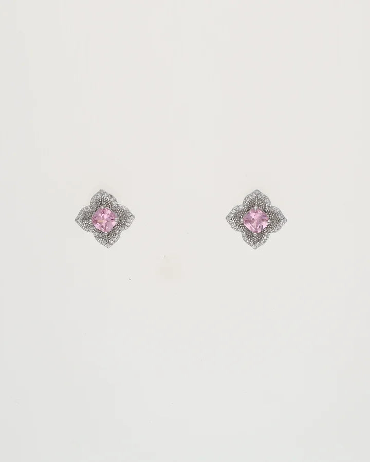 Candy Pink Charm Duo in 92.5 Silver