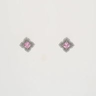 Candy Pink Charm Duo in 92.5 Silver