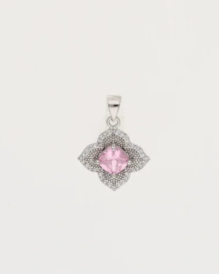 Candy Pink Charm Duo in 92.5 Silver
