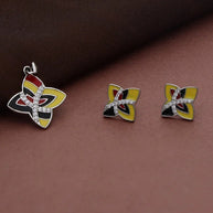 Bi-Color Charm Duo in 92.5 Silver