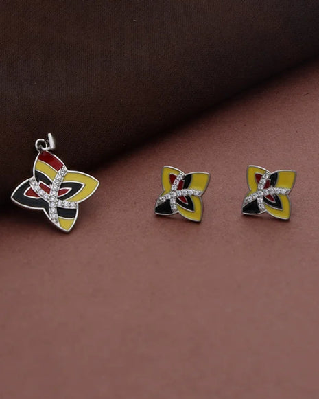 Bi-Color Charm Duo in 92.5 Silver