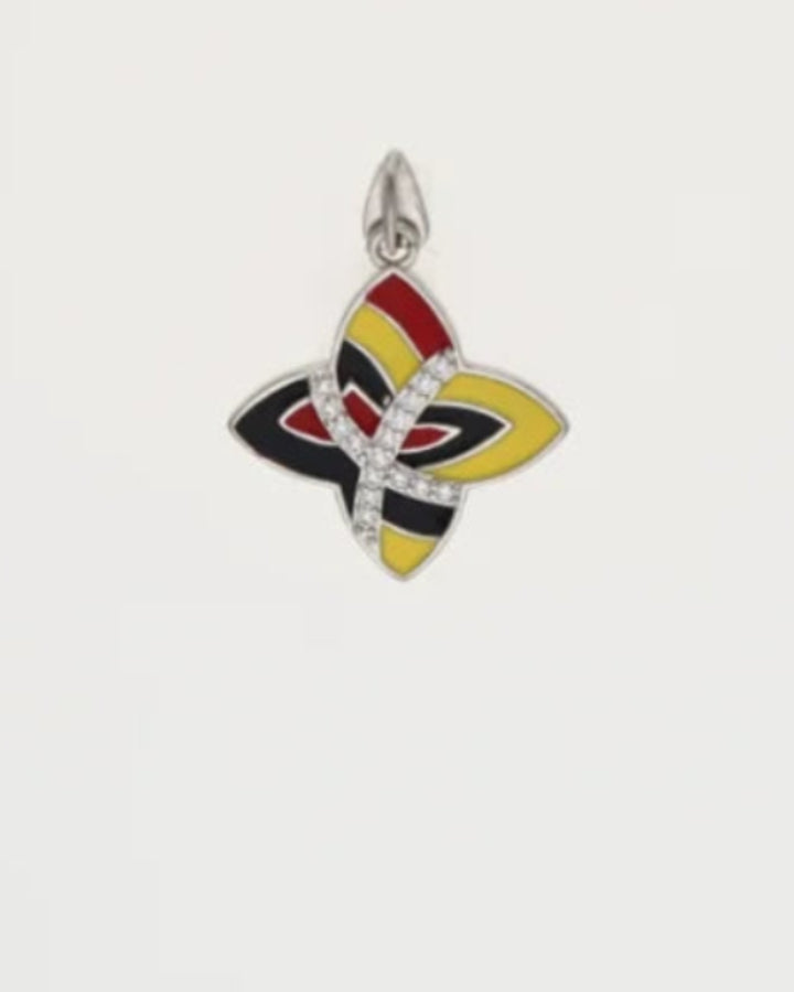 Bi-Color Charm Duo in 92.5 Silver
