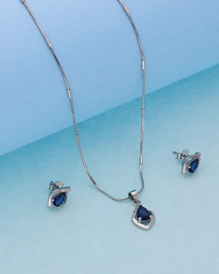Blue Mist Charm Duo in 92.5 Silver