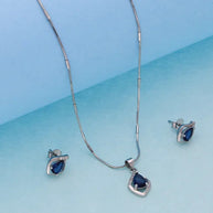 Blue Mist Charm Duo in 92.5 Silver