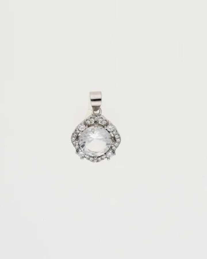 Crystal Charm Duo in 92.5 Silver