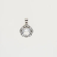 Crystal Charm Duo in 92.5 Silver