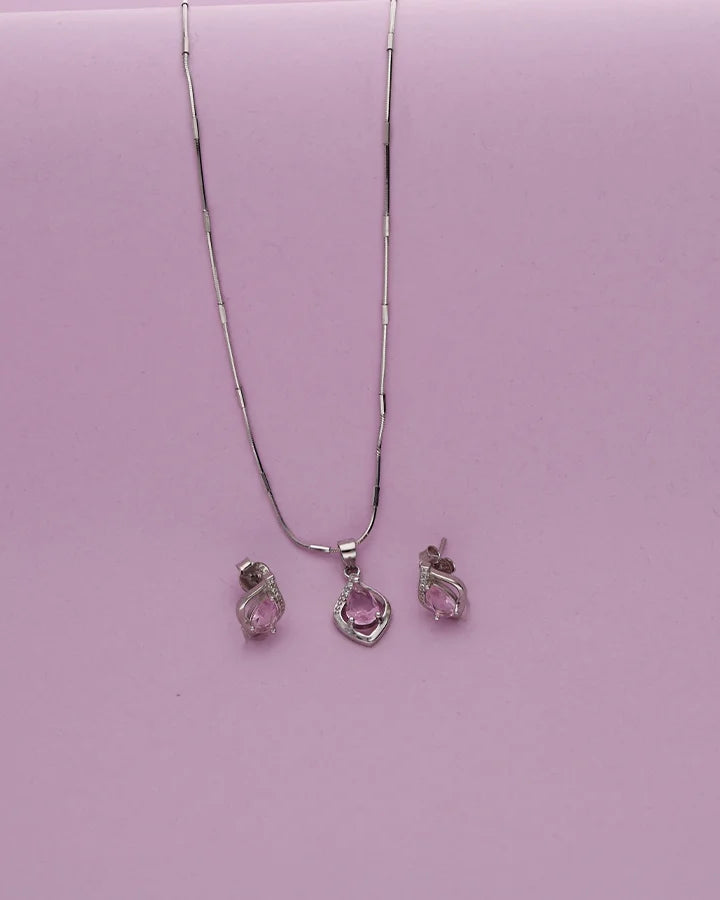 Blush Pear Charm Duo in 92.5 Silver