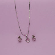 Blush Pear Charm Duo in 92.5 Silver