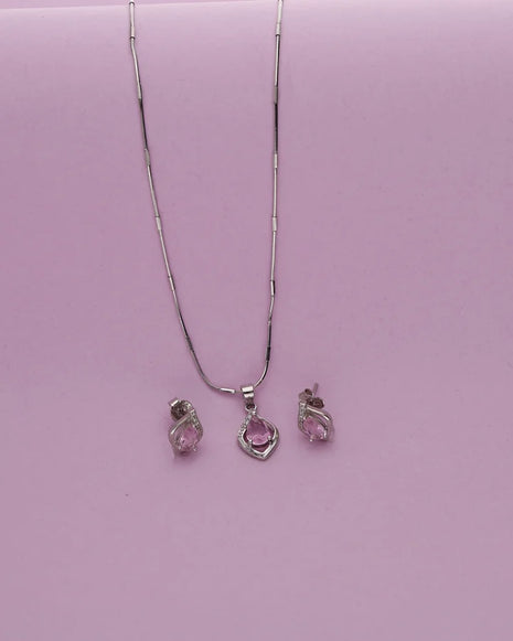 Blush Pear Charm Duo in 92.5 Silver