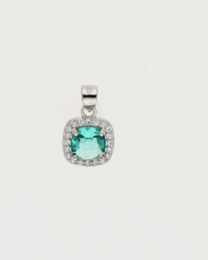 Pistachio Charm Duo in 92.5 Silver