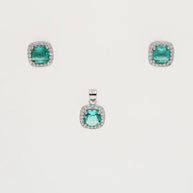 Pistachio Charm Duo in 92.5 Silver